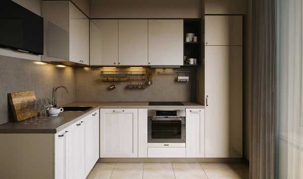 Дизайн интерьера квадратной кухни