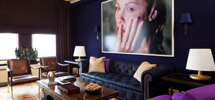 Интерьер синий – Синий и голубой цвета в интерьере гостиной, кухни, спальне и ванной