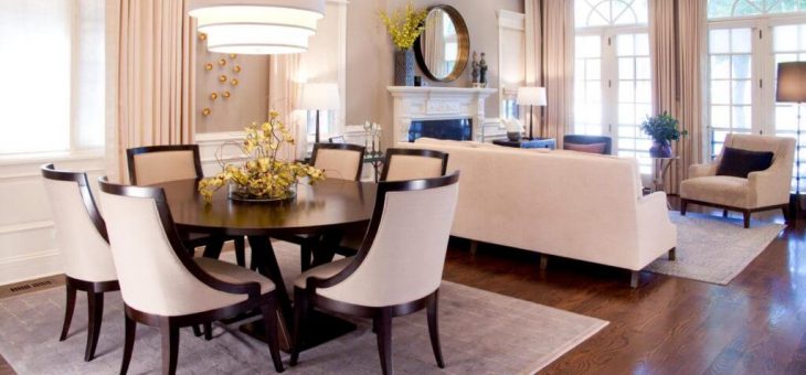 Интерьер столовая с гостиной фото