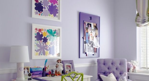 Интерьер в лавандовых тонах – лавандовые оттенки в спальне, ванной, обои с лавандой для стен кухни, фото, лавандовые шторы в гостиной