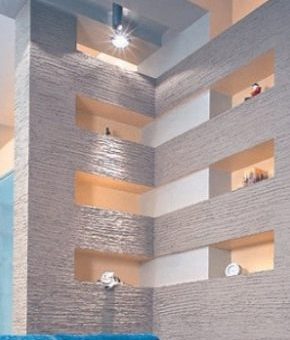 Изделия из гипсокартона фото на стене – гипсокартон в интерьере квартиры, колонны и другие оригинальные идеи для спальни и для гостиной, отделка под кирпич