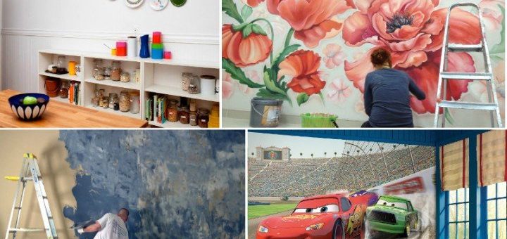 Как можно украсить стену в комнате своими руками из бумаги – необычные способы и предметы для декора стен, фото и видео идеи украшения квартиры