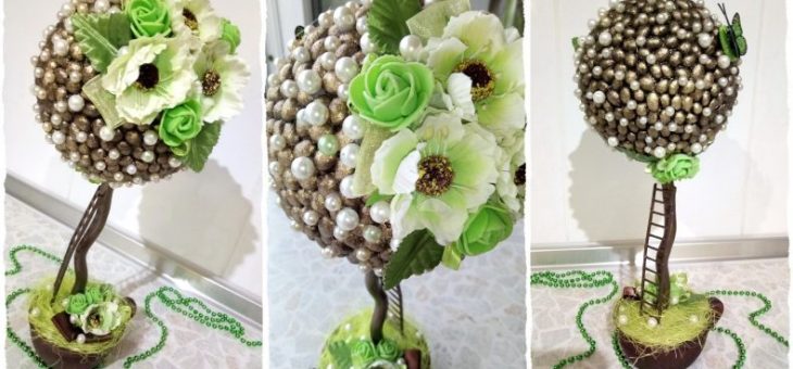 Как сделать новогодний топиарий своими руками – из сизаля, кофейных зерен, материалы и инструменты, пошаговая инструкция, варианты оформления