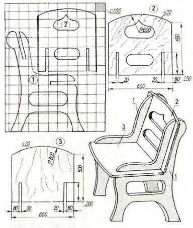 Детские стульчики своими руками из дерева чертежи фото