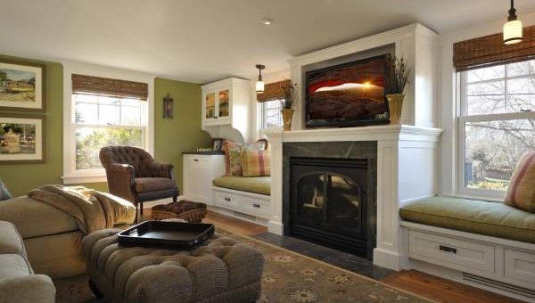 Камин фото под телевизором – фото в квартирах, встраиваемые электрические современные стены, телевизора дизайн