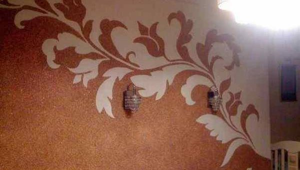 Картины из жидких обоев фото