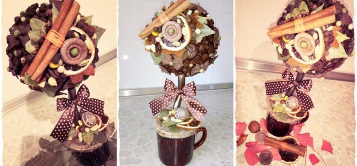 Кофейное дерево своими руками мастер – Топиарий из кофе: фото своими руками, кофейное дерево мастер класс, как сделать пошаговая инструкция, с чашкой, видео |