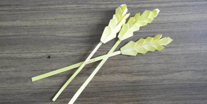 Колосок из бумаги оригами – Конспект образовательной деятельности по конструированию из бумаги в технике оригами для детей подготовительной группы «Колос»