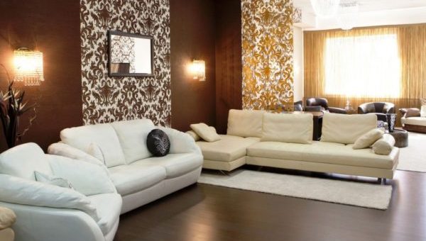 Комбинированные обои в интерьере фото – Обои в интерьере гостиной и их комбинирование — реальные фото примеров