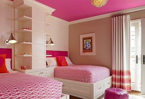 Комната для двух подростков девочек – дизайн комнаты для разного возраста, мебель в интерьере, кровать для подростков сестер