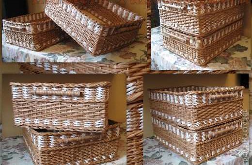 Короба плетеные из газетных трубочек – КОРОБ ДЛЯ РУКОДЕЛИЯ ИЗ ГАЗЕТНЫХ ТРУБОЧЕК — Уроки по плетению — Плетение из газет