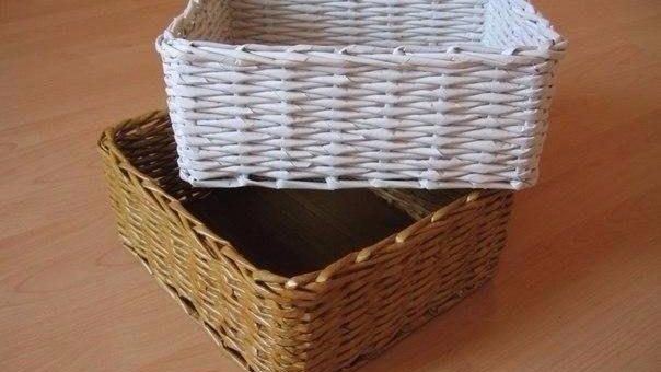 Корзинки из газет