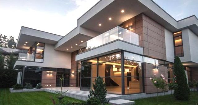 Коттеджи в современном стиле – Новые современные дома частные комфортные деревянные большие — коттеджи в современном стиле, варианты и проекты современных домов, современный дом одноэтажный