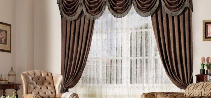 Красивые шторы для зала
