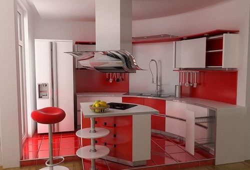 Красной кухни фото – черная, дизайн, цвета, низ красный верх белый, угловая, обои, интерьер, тона, видео