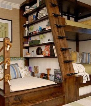 Кровать двухъярусная из дерева фото – как сделать деревянную двуспальную кровать из бруса, двухъярусная модель, из досок или из бревен, идеи
