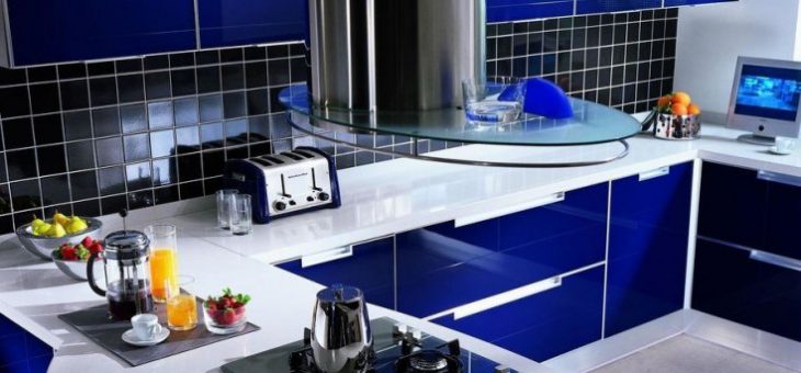 Кухни синего цвета – Кухня синего цвета — оригинальный способ для оформления дизайна!