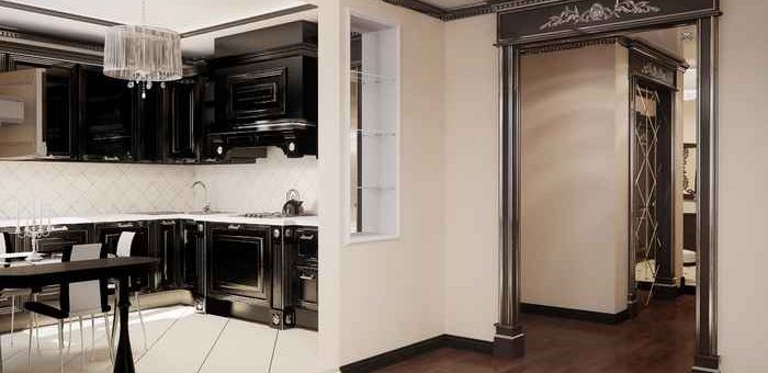 Кухни в квартирах – Дизайн интерьера кухни в стандартной маленькой квартире: в однокомнатной, в панельном доме п 44, с балконом, в студии. Дизайн интерьера в частном загородном доме.