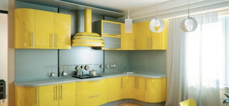 Кухни желтые