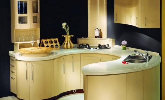 Кухня круглая – Овальные, круглые, дизайн интерьера, радиусные, полукруглые кухни, примеры фото и видео