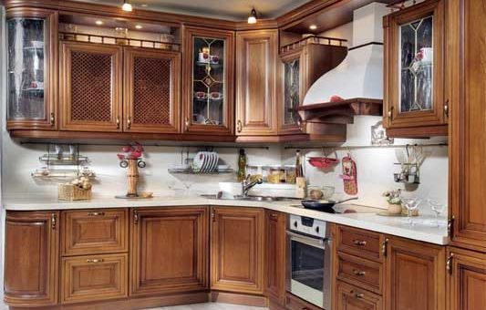 Кухня с карнизом фото