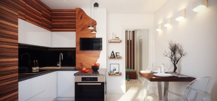 Кухня с выпуклым углом – Дизайн кухни с коробом (16 фото), варианты интерьера кухни с вентиляционным коробом при входе