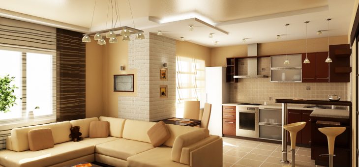 Кухня с залом совместно