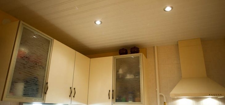 Кухонный потолок – из чего установить потолочное покрытие, чем лучше отделать , видео-инструкция по монтажу своими руками, фото
