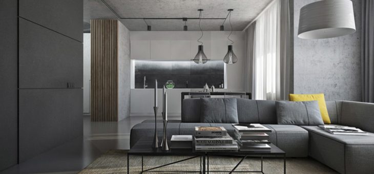 Квартира в сером цвете фото – Серый цвет в интерьере и его сочетание с другими цветами, фото реальных интерьеров
