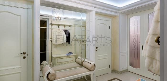 Квартира в стиле неоклассика – Фотографии квартиры в стиле неоклассика, красивые квартиры, дизайн интерьера в неоклассическом стиле фото, Наталья ШляповаFLATarts»