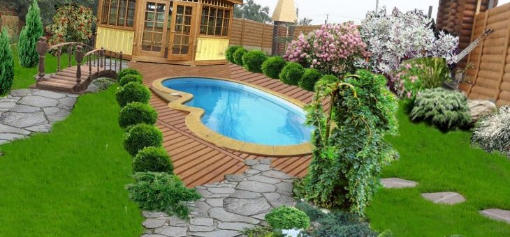 Ландшафт дачного участка своими руками фото