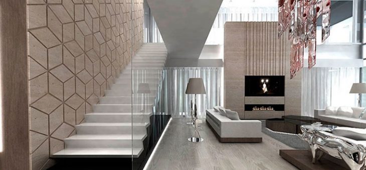 Лестница в доме современная – в стильном и современном интерьере гостиной, фото в коттедже, идеи мира, модерн в доме, белая и деревянная хай-тек