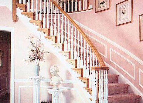 Лестница в классическом стиле – Лестницы в классическом стиле, бетонные лестницы, винтовые лестницы, спиральные лестницы от 4Сезона Тюмень, Сургут, Екатеринбург