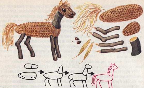 Лошадь поделка из шишек – Поделка из природного материала Лошадка — делаем сами из пучков травы / Поделки из природного материала своими руками для детей — из шишек, из спичек, из ракушек