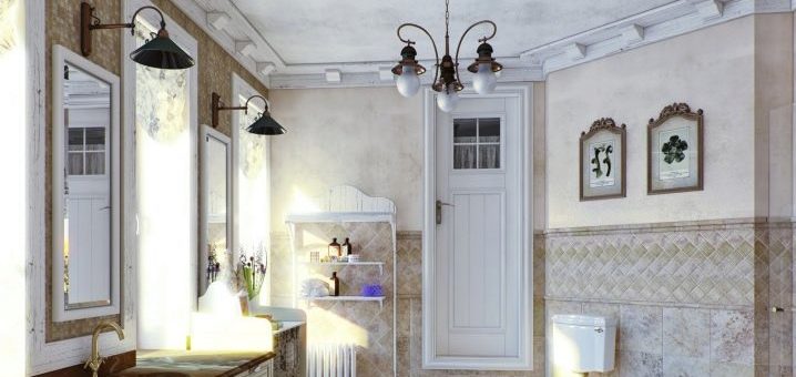 Люстра в ванной в классическом стиле – влагозащищенные модели на потолок, красивые дизайнерские решения, настенные светильники в классическом стиле