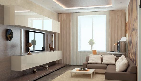 Маленькая гостиная фото интерьер