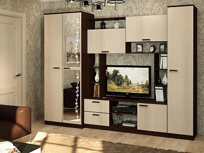 Мини стенки для гостиной – купить угловую мини стенку в гостиную в городе Москва в интернет-магазине с доставкой, фото, цена, описание в наличии Мебелион.ру