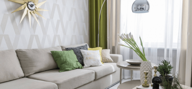 Модные обои в гостиную 2018