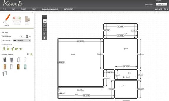 Начертить план квартиры онлайн