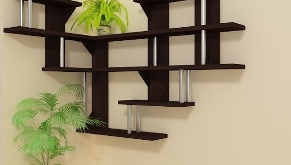 Настенные угловые полки