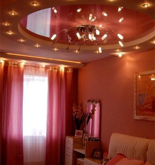 Натяжной потолок персиковый фото – Как лучше подобрать натяжной потолок персикового цвета? | Мос Силинг — установка натяжных потолков в Москве и Подмосковье