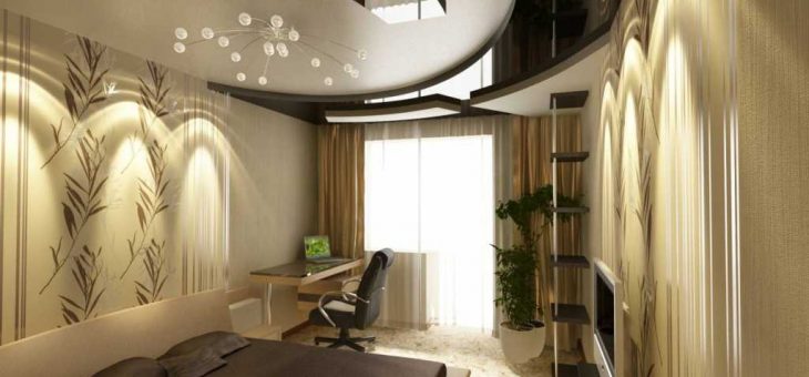 Натяжные двухуровневые матовые потолки фото – Двухуровневые натяжные потолки для спальни (32 фото): дизайн двухуровневых конструкций