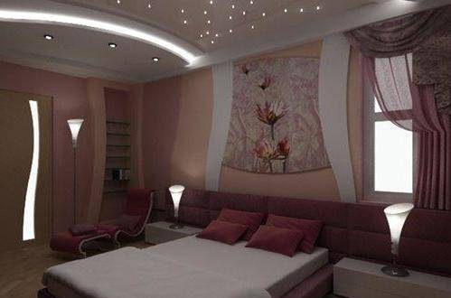 Натяжные потолки фото для спальни с рисунком 3д – идеи дизайна-2018 и освещения одноуровневых потолочных покрытий с 3D рисунком, виды и примеры красивых изделий в интерьере