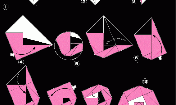 Несложные оригами – схемы для начинающих. Оригами: схемы цветов. Оригами для начинающих: цветок