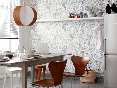 Обои белые моющиеся