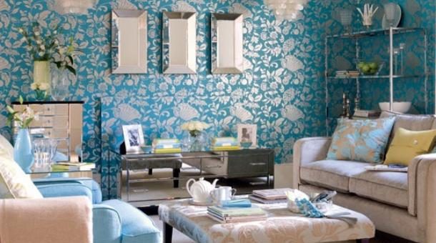Обои бирюзового цвета в интерьере – Какую обстановку создадут бирюзовые обои в интерьере в разных сочетаниях | Блог о дизайне интерьера В Интерьере.RU