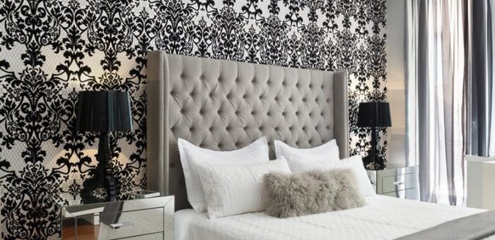 Обои черно белые для спальни