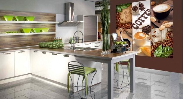 Обои для кухни на фартук – Фотообои для кухни — 77 фото,в интерьере, дизайн , 3 д, на фартук, как выбрать, моющиеся, цена