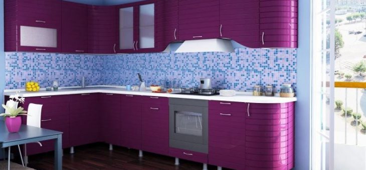 Обои для сиреневой кухни – какого оттенка выбрать под желто-коричневый кухонный гарнитур, сочетание двух расцветок