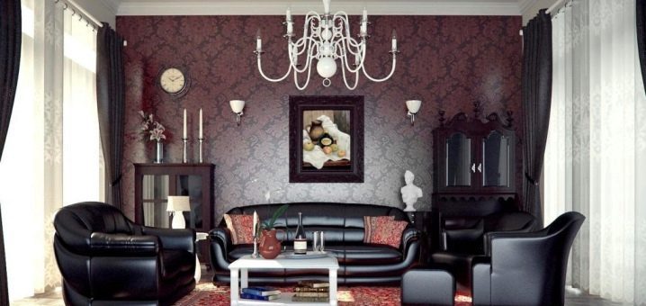 Обои эффектные – красивые шторы под обои, сочетание светлых и темных однотонных текстур на стене, варианты в интерьере